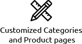 Customized Categories and Product pages