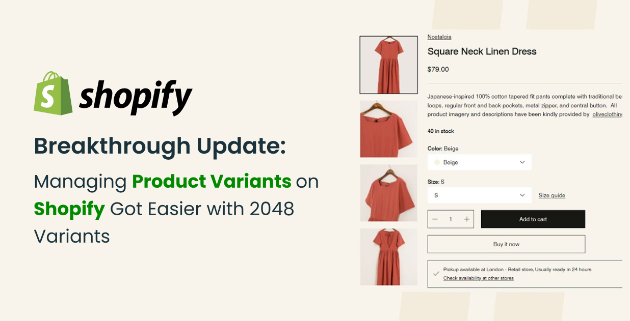 Breakthrough Update: Managing Product Variants on Shopify Got Easier with 2048 Variants